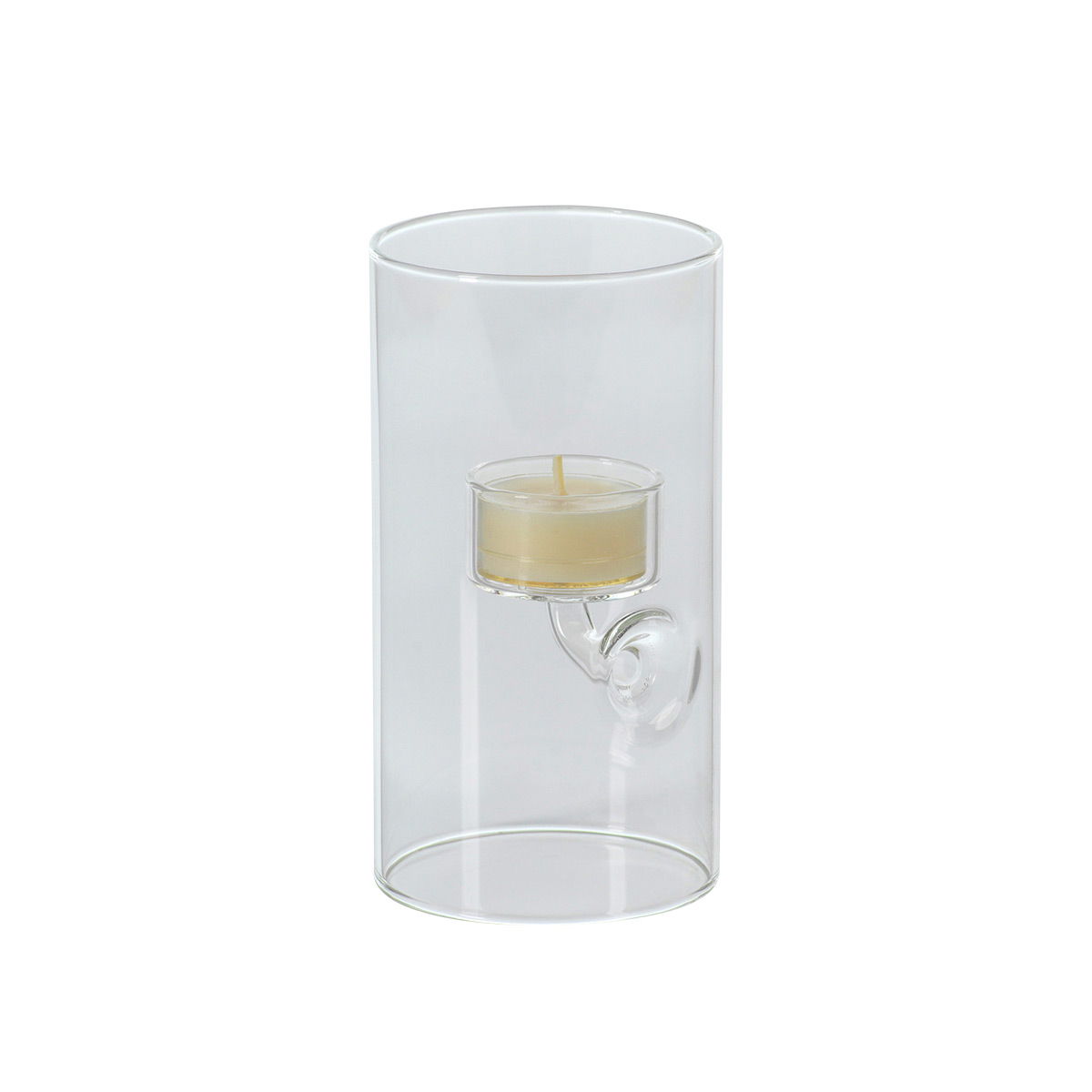 Zodax Small Decorative Glass Tealight Vase Clear