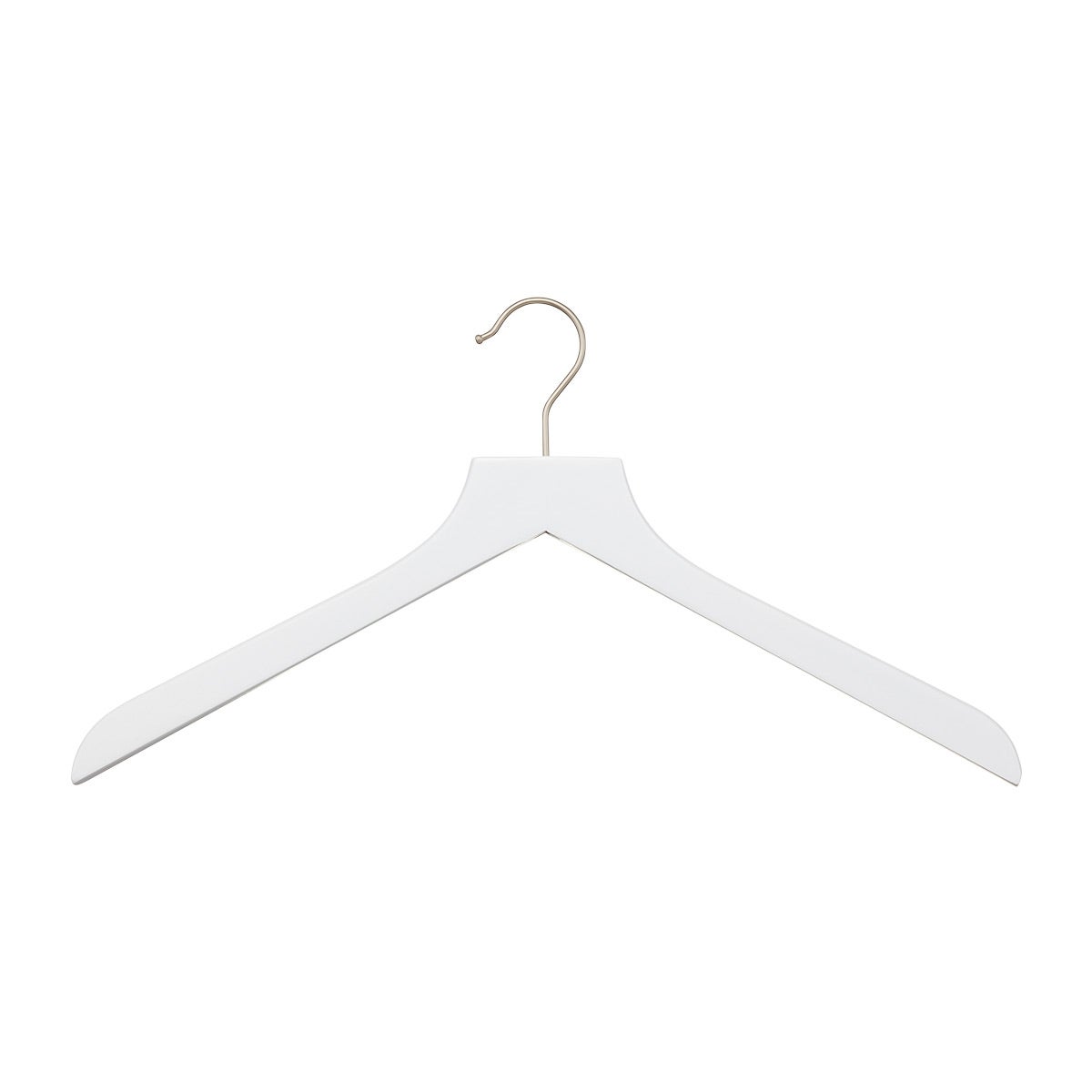 The Container Store Wooden Shirt Hanger White Pkg/6