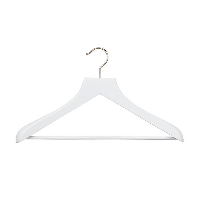 The Container Store Superior Stained Birch Wooden Coat & Suit Hanger