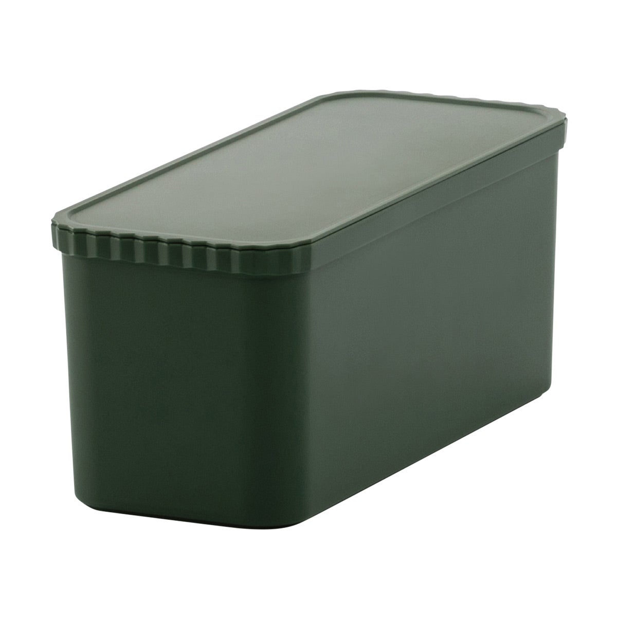like-it Fluted Storage Organizer Bin Green