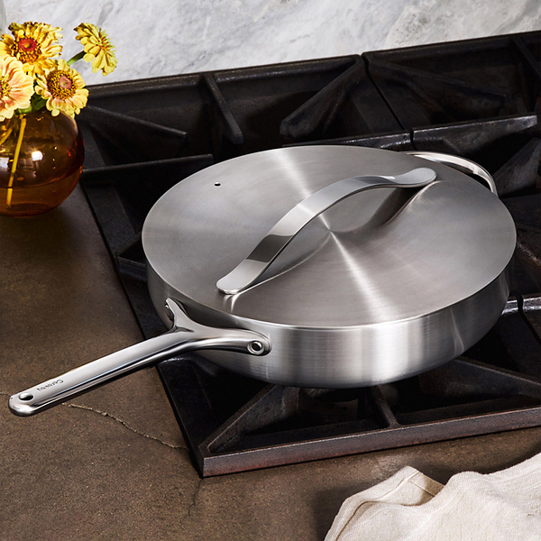 CARAWAY Stainless Steel Sauté Pan & Lid