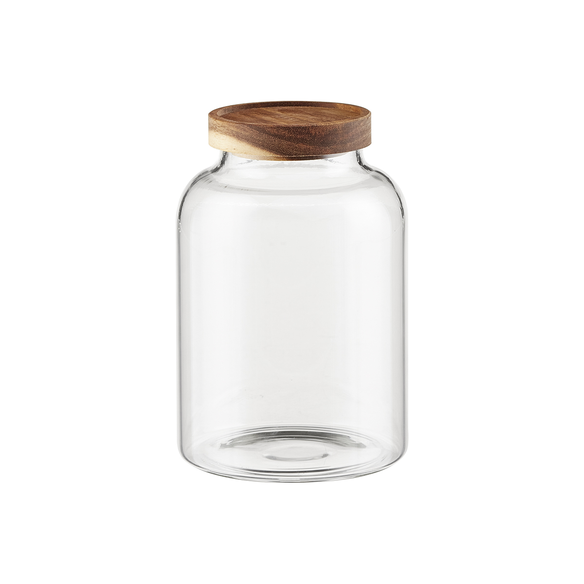 2 qt. Glass Jar w/ Acacia Lid