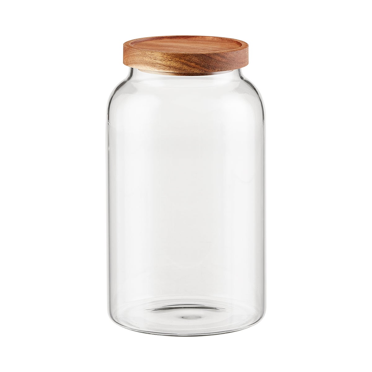 2.6 qt. Glass Jar w/ Acacia Lid