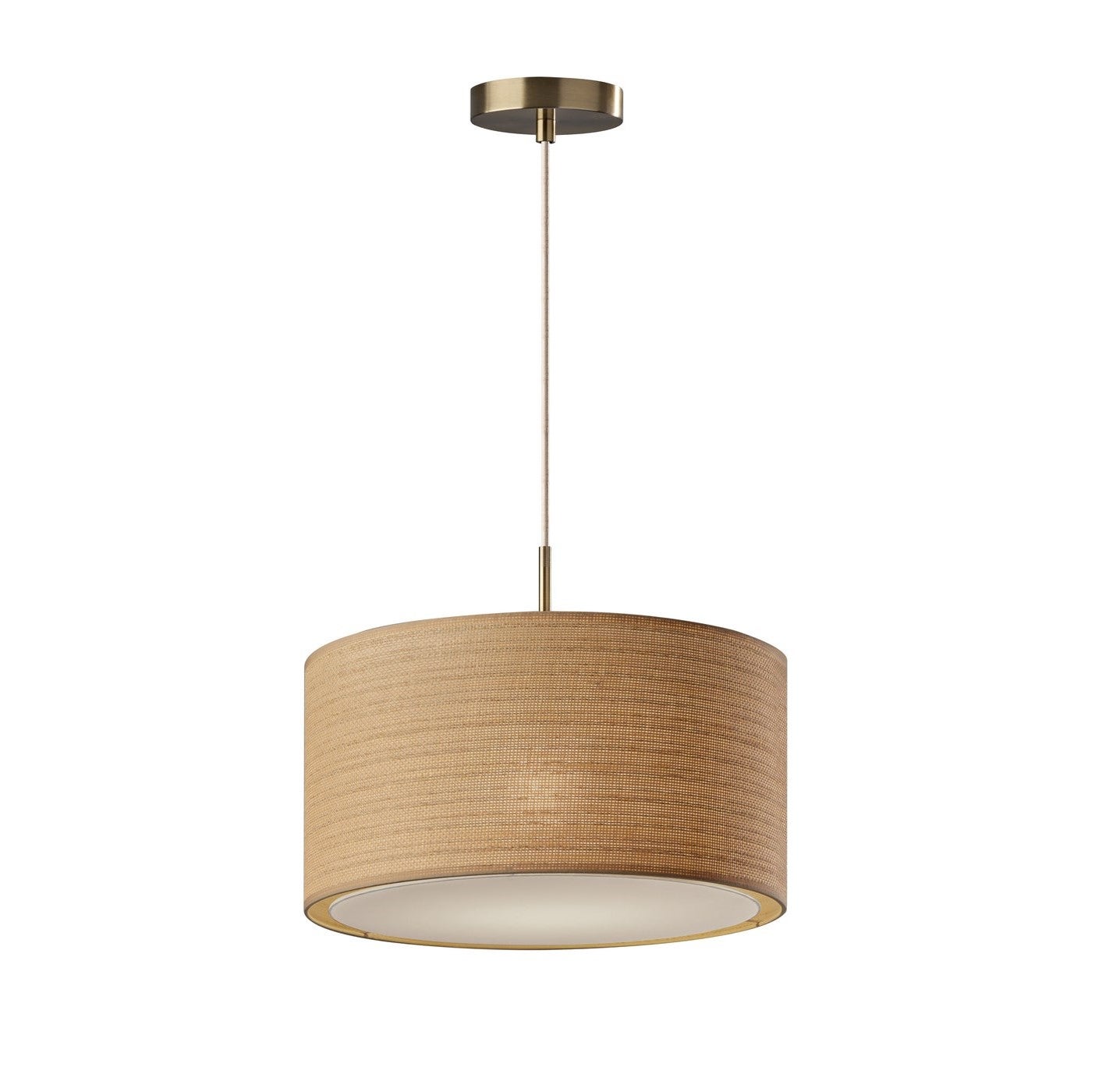 Adesso Large Harvest Pendant Lamp Brass