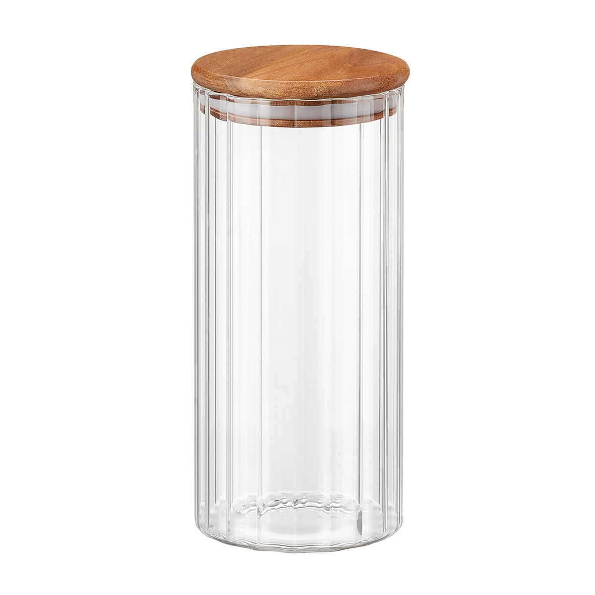 The Container Store Fluted Glass Canister | The Container Store