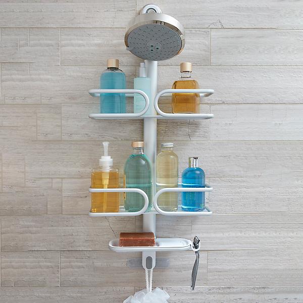 Compact Aluminum Shower Caddy