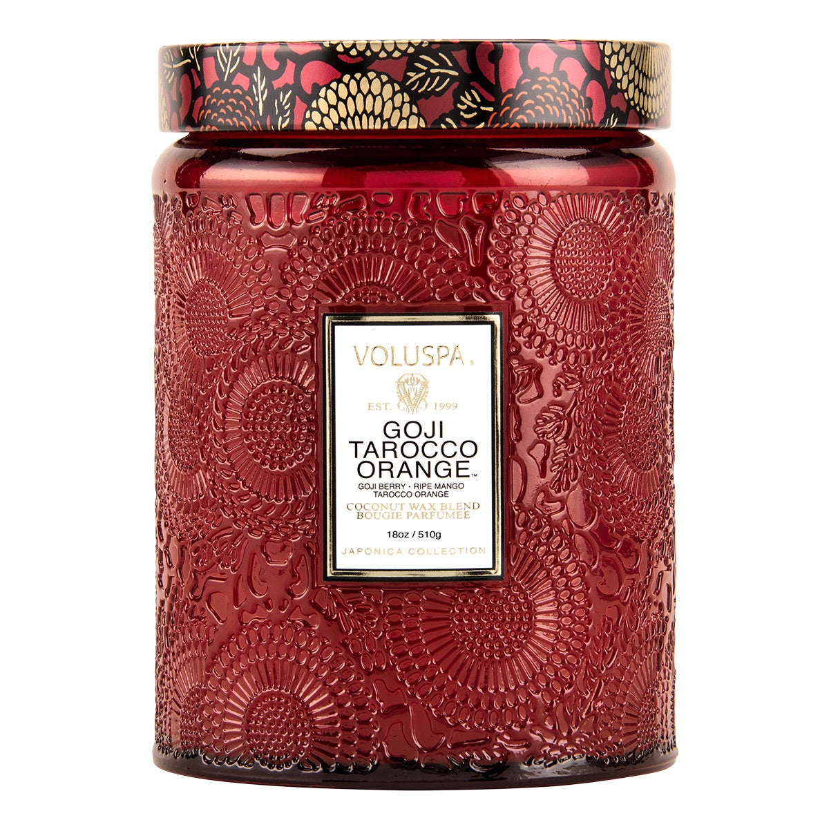 VOLUSPA 18 oz. Large Jar Candle Goji Tarocco Orange