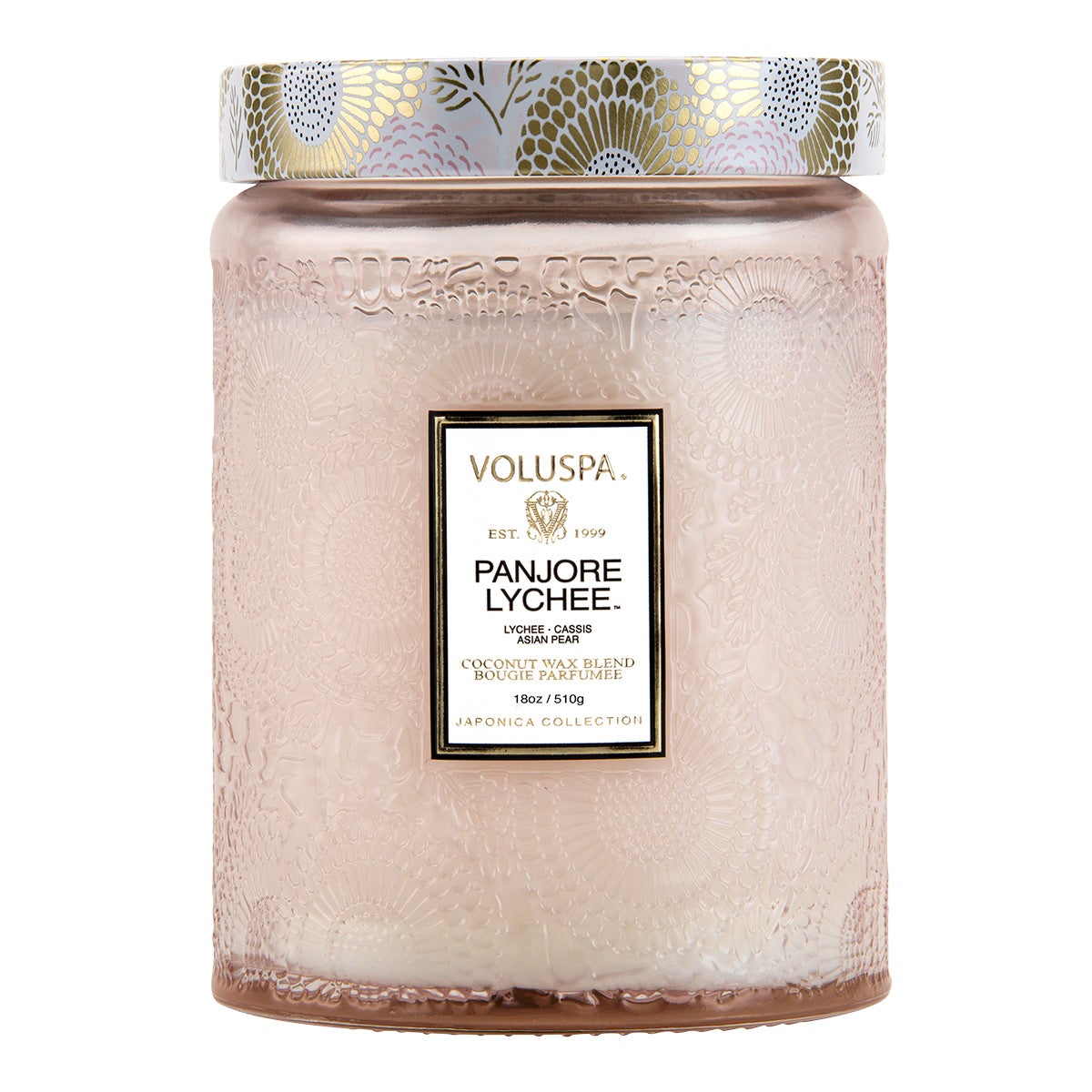 VOLUSPA 18 oz. Large Jar Candle Panjore Lychee