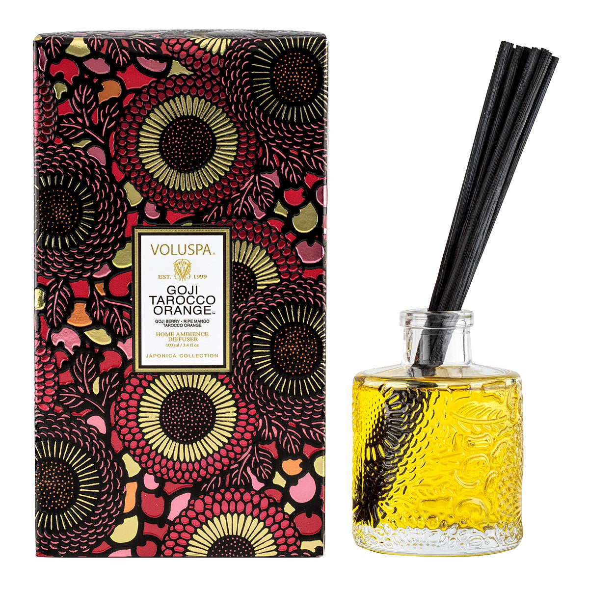 VOLUSPA 3.4 fl oz. Reed Diffuser Goji Tarocco Orange