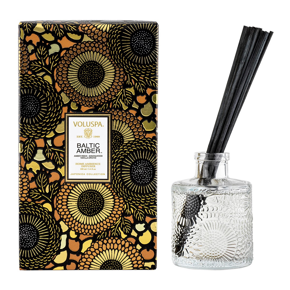 VOLUSPA 3.4 fl oz. Reed Diffuser Baltic Amber