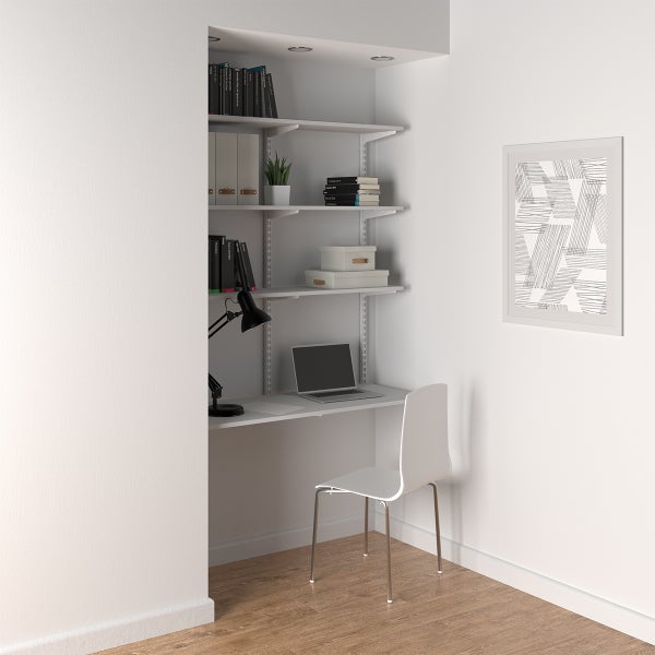 Elfa WallMounted Desk The Container Store