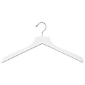 Petite Wooden Shirt Hanger Ribbed Bar Lotus Pkg/6, 15 x 1/2 x 8-5/8 H | The Container Store