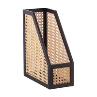 The Container Store Aritsan Rattan Cane Magazine File