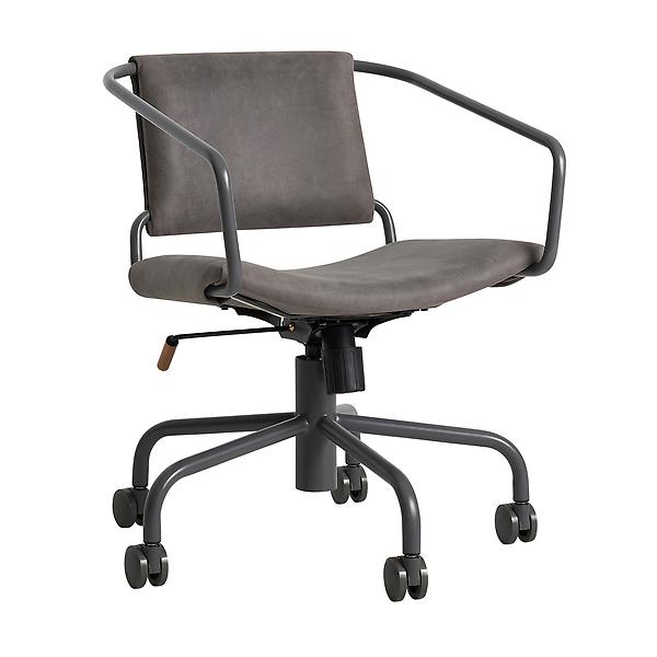 Daily Task Chair, Slate Leather