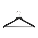 Case of 120 Slim Wooden Shirt Hanger w/ Notches Lotus, 17-3/8 x 1/4 x 9-3/8 H | The Container Store