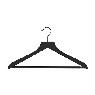 The Container Store Wooden Hangers with Stainless Steel Hardware