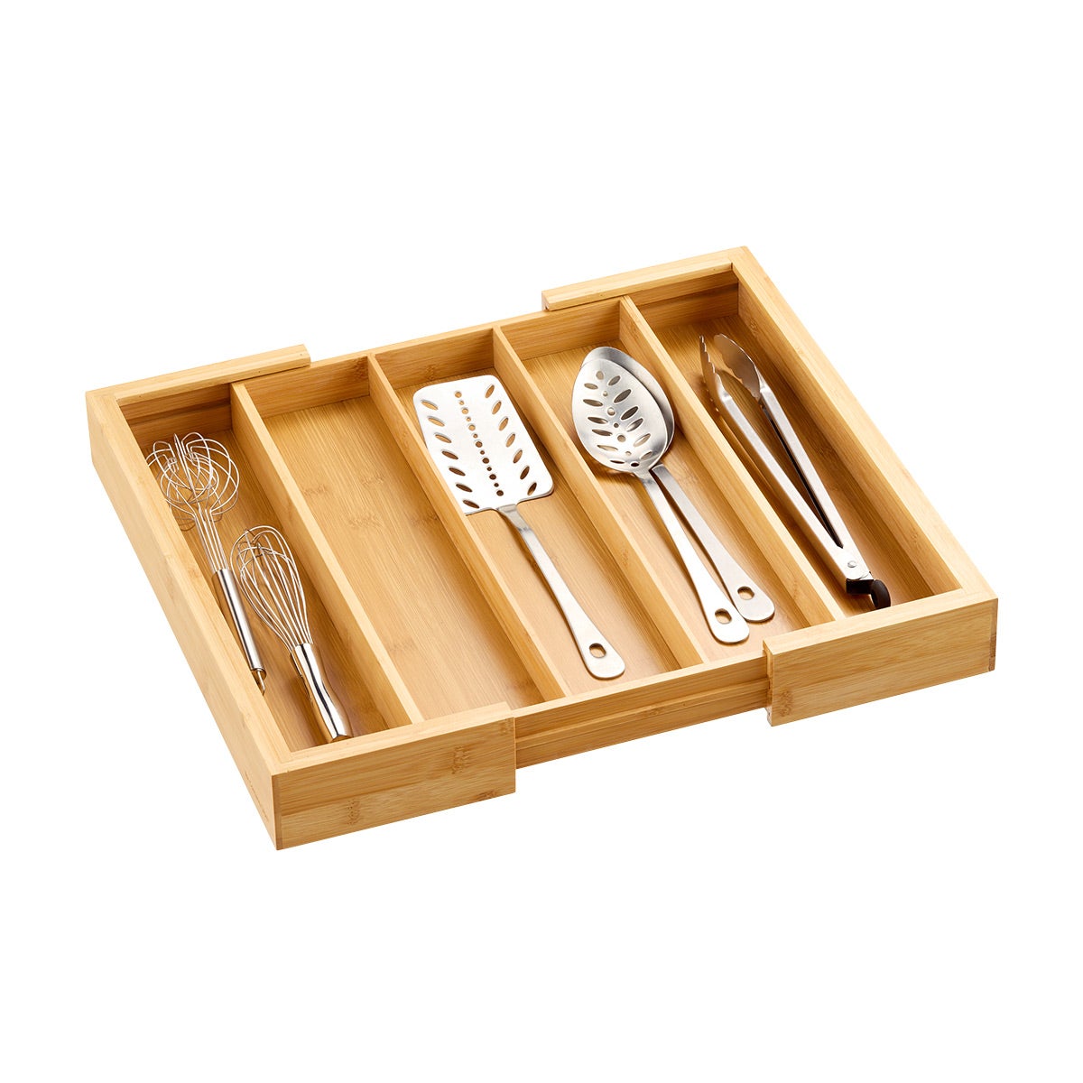 Expandable Bamboo Utensil Tray