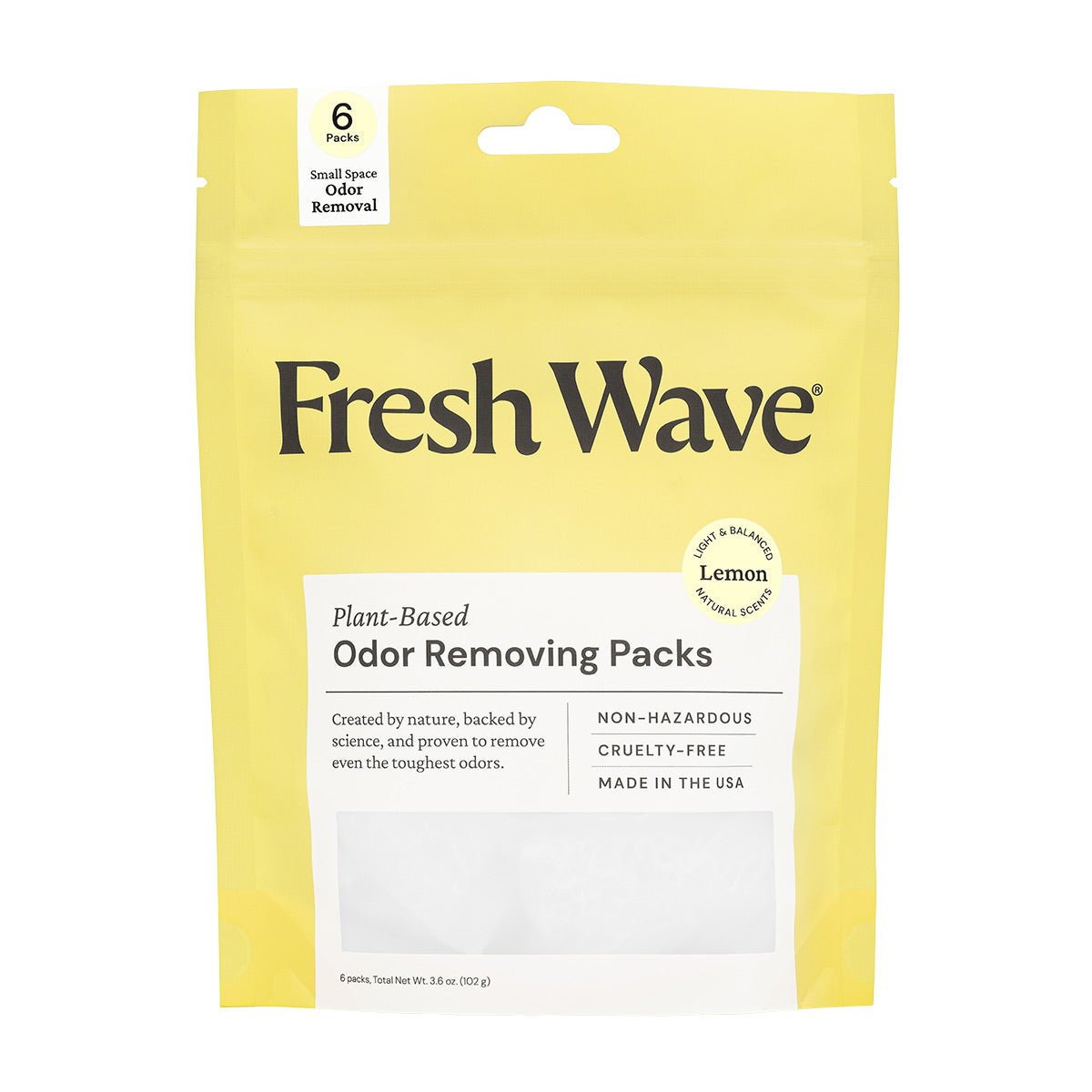 Fresh Wave Odor Removing Pearl Packs Lemon Pkg/6