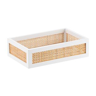 The Container Store Artisan Rattan Cane Small Accessory Tray