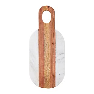 Be Home Moa Marble & Wood Oval Board