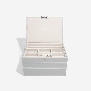 Stackers Pebble Grey Classic Jewelry Box Set of 3