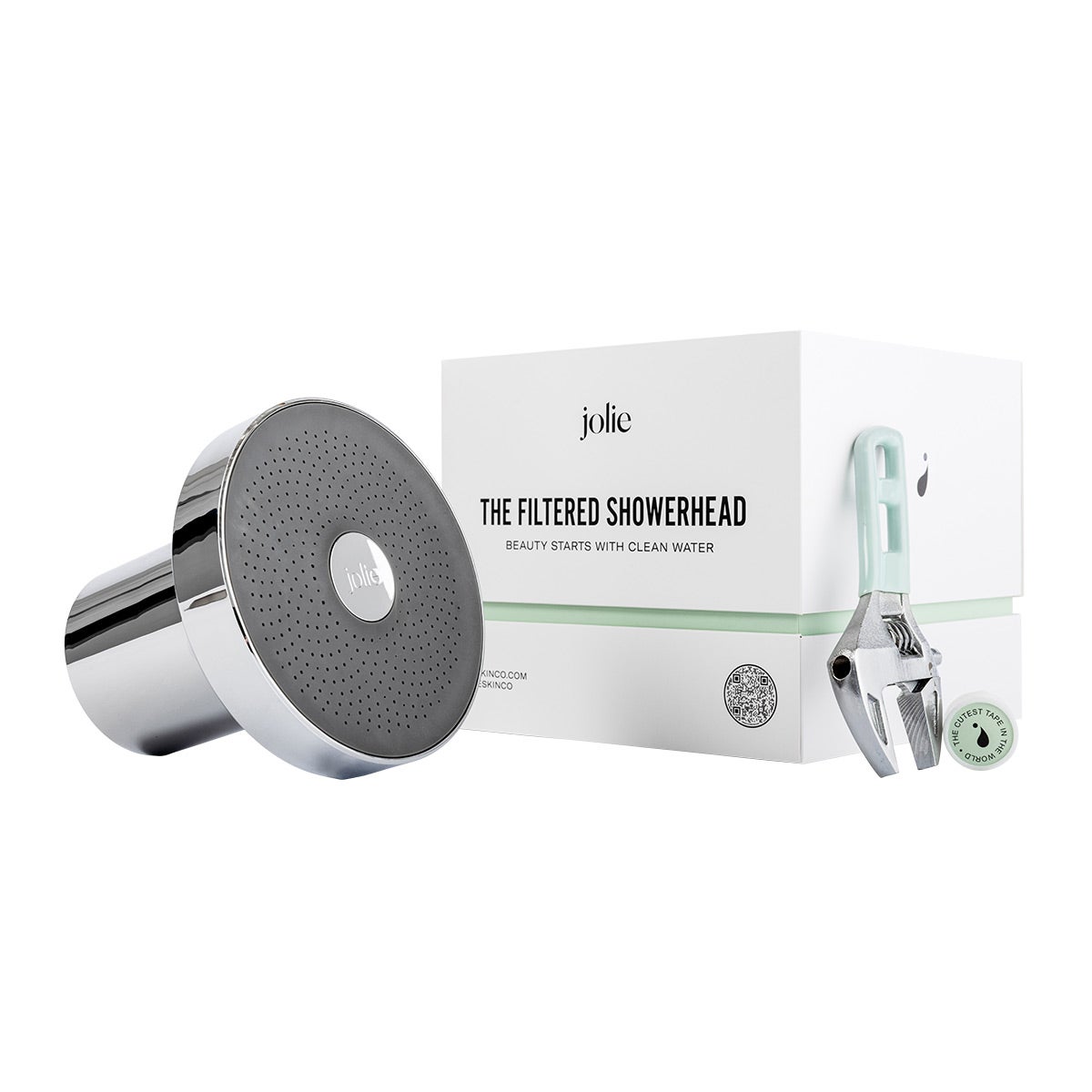 Jolie Skin Co Filtered Showerhead Modern Chrome