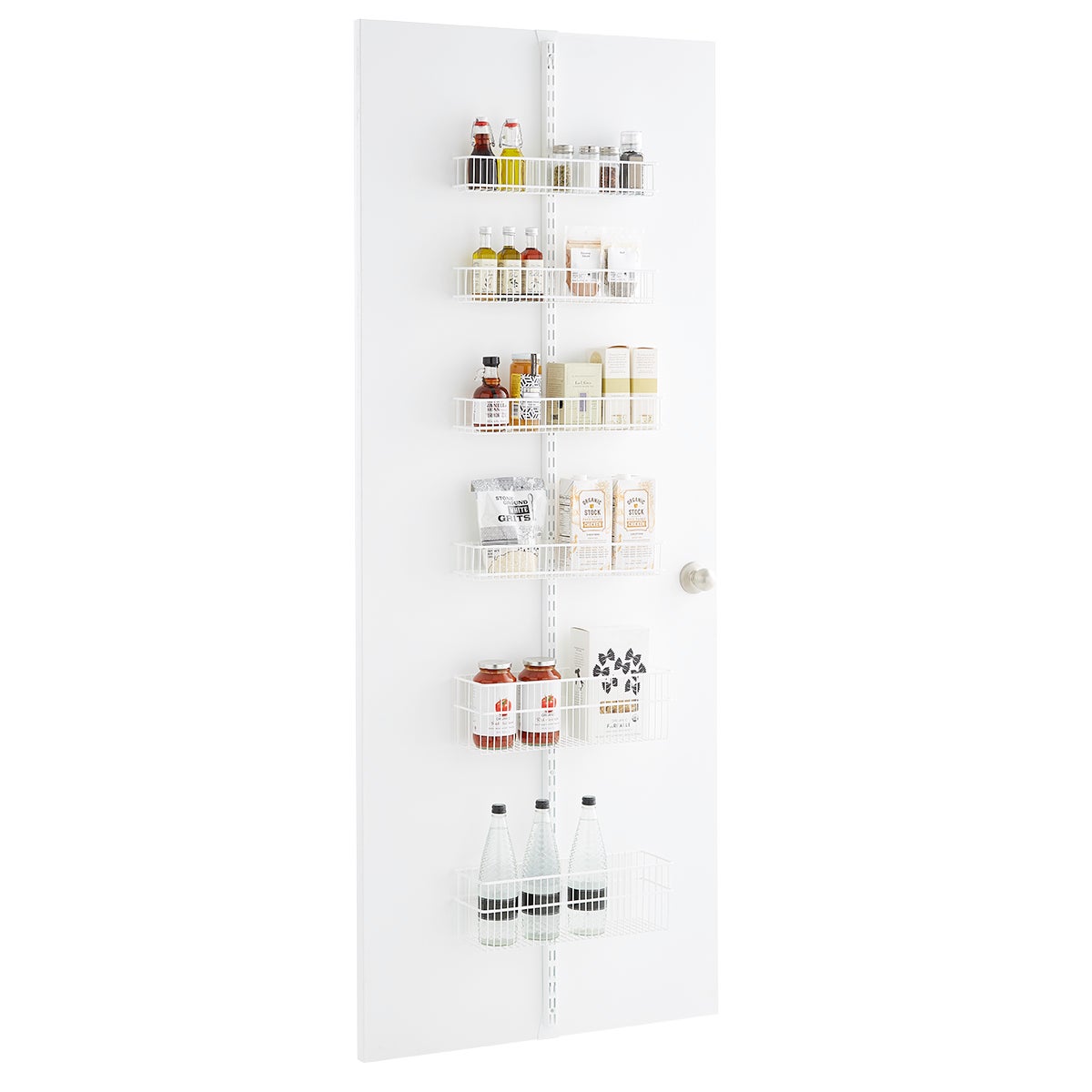 Elfa White 80" Over the Door Rack Solution