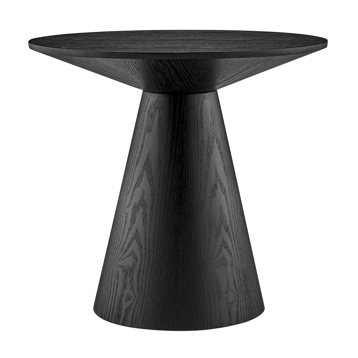 Wesley Round Side Table Black
