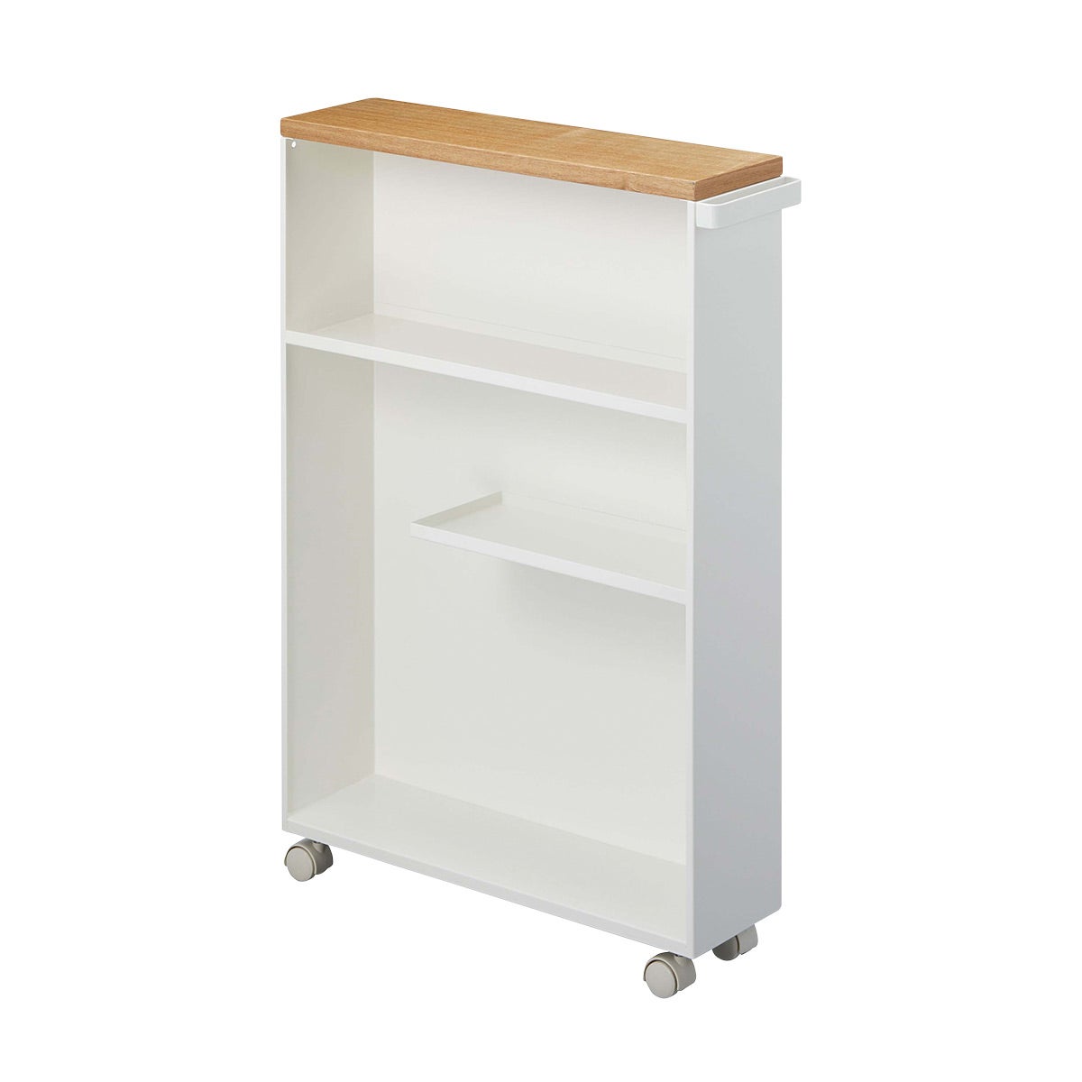 Yamazaki Rolling Storage Cart White