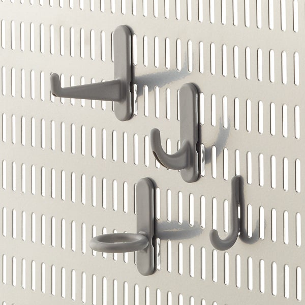 Elfa Platinum Utility Pegboard Hook MultiPack of 12 The Container Store