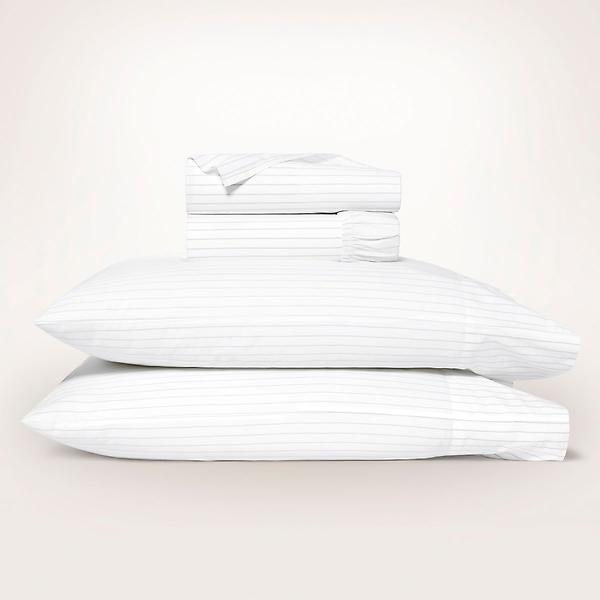 Boll and Branch Signature Percale Hemmed Cal King Sheet Set in Pale deals Pewter