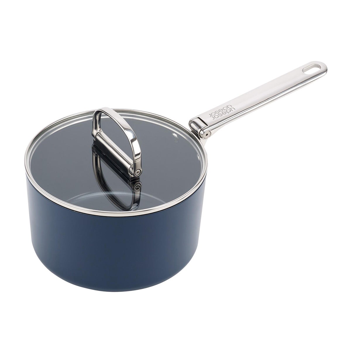 Joseph Joseph 2.9 qt. Space Folding Handle Saucepan Blue