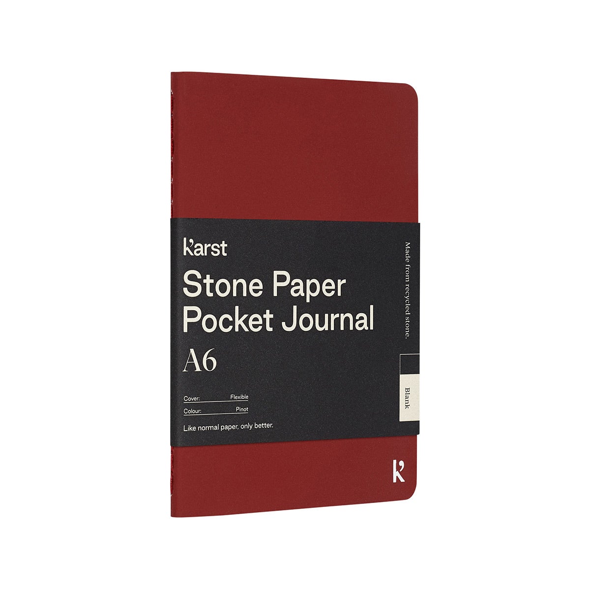 Stonit Stone Paper Journal with Bungee Closure (White, 5x8) - Walmart