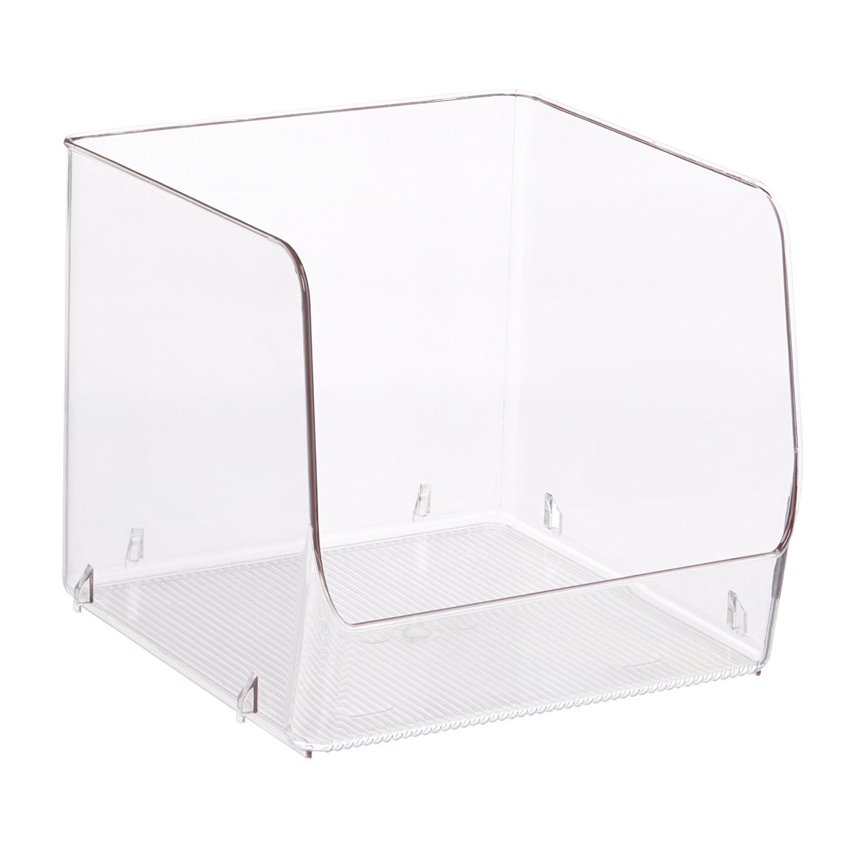iDesign Linus RPET Open Stackable Bins | The Container Store