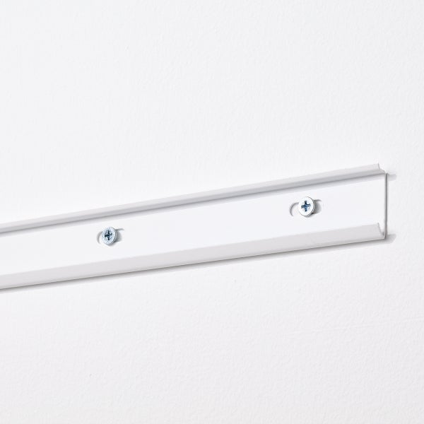 Decor Plus by Elfa Matte White Top Track The Container Store