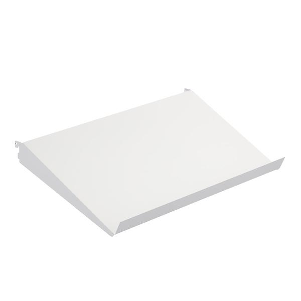 Decor Plus By Elfa Matte White Angled Shelf 