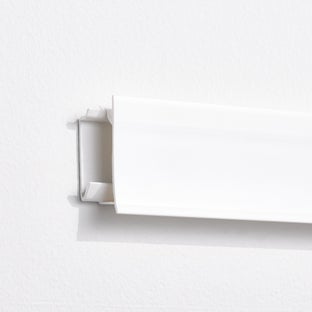 Decor Plus by Elfa Matte White Top Track Cover