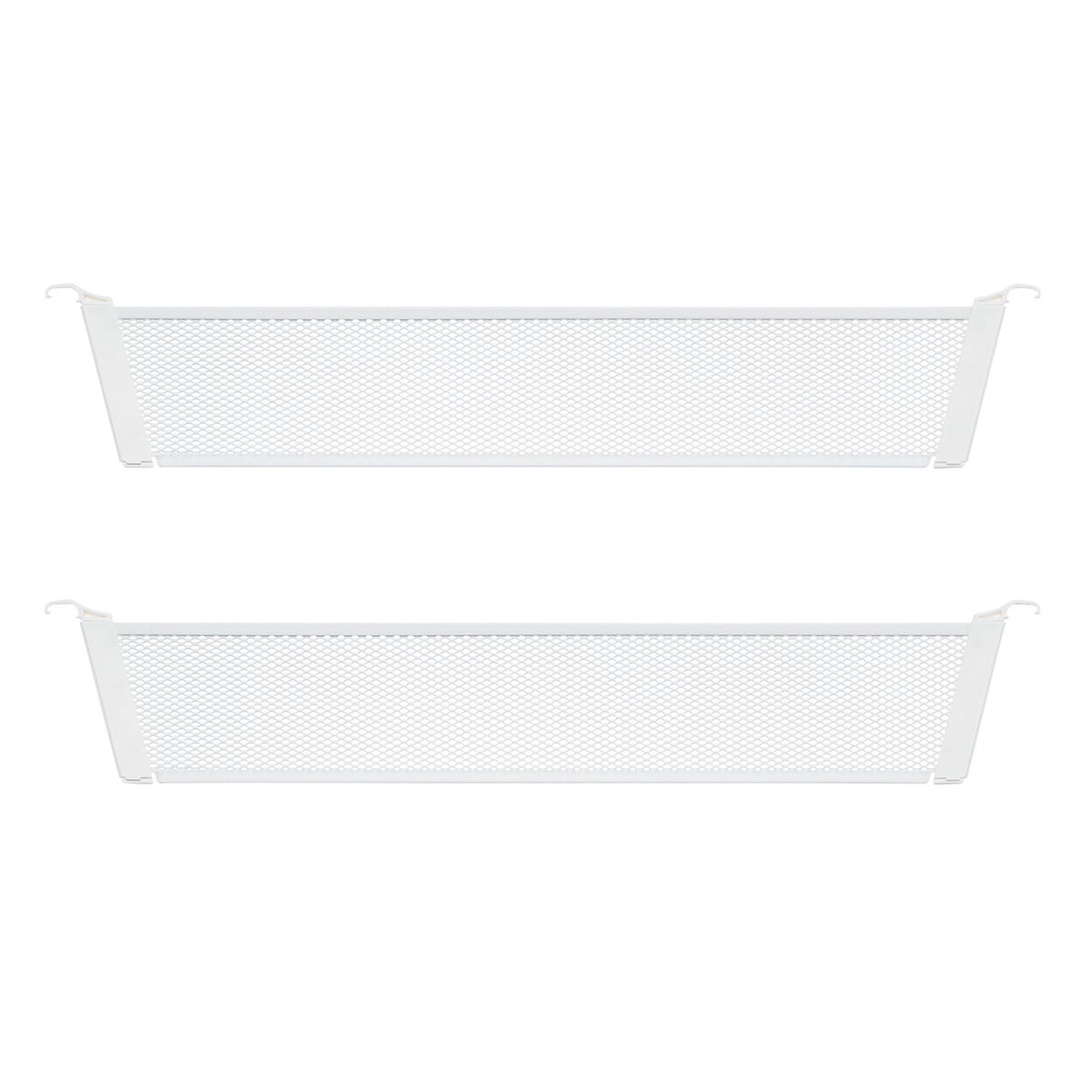 Décor+ by Elfa 16" Shallow Mesh Drawer Divider Matte White Pkg/2