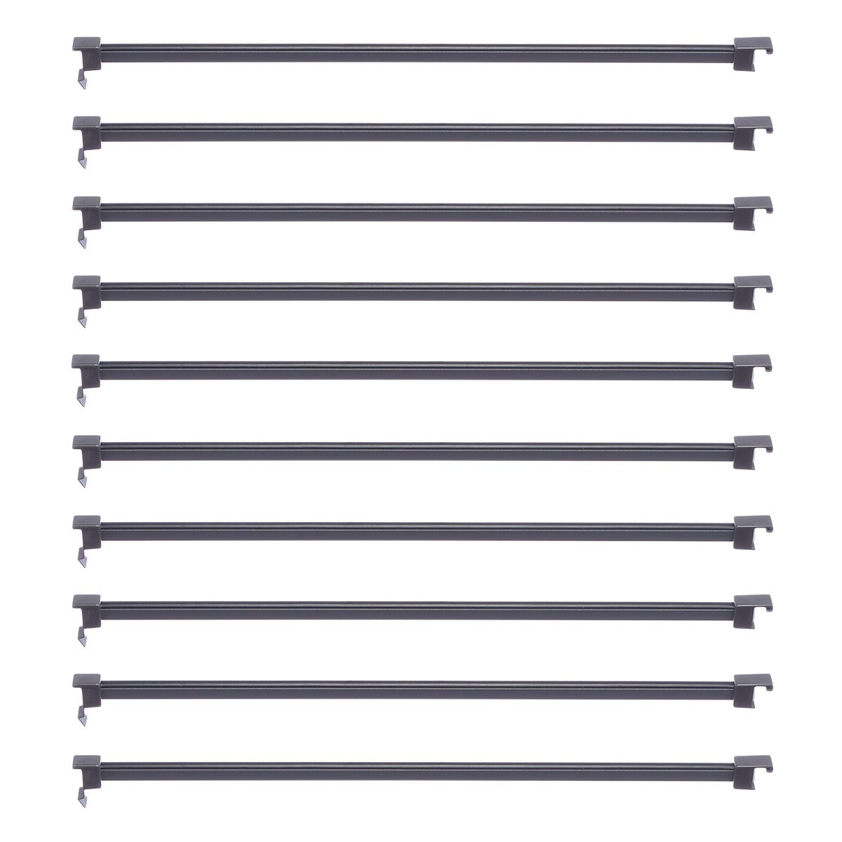 Decor Plus by Elfa Matte Grey 16" Pant Rack Rods The Container Store