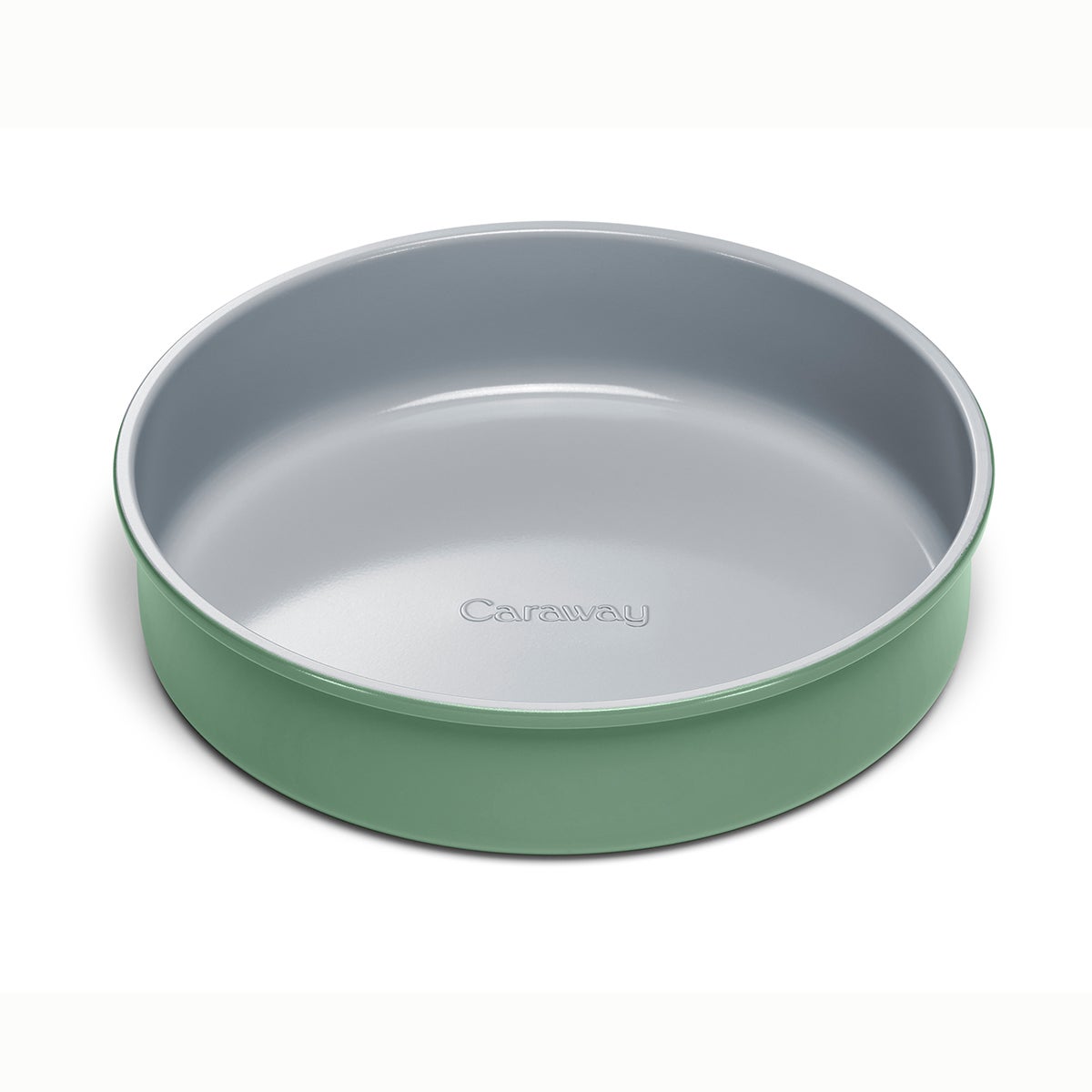 Caraway Home Ceramic Circle Pan Sage