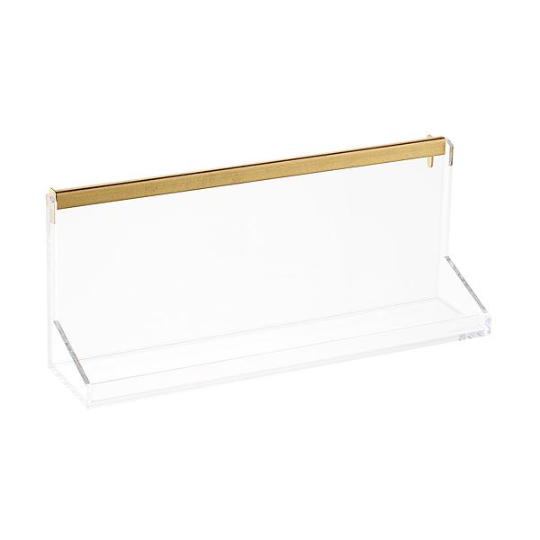 Russell Hazel Acrylic Wall Shelf | The Container Store