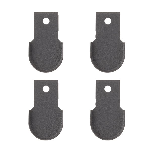 Decor Plus by Elfa Matte Grey Light Mounting Clips