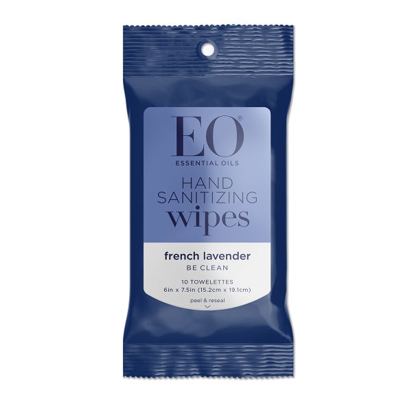 EO Essential Oils Hand Sanitizing Wipes Pkg/10