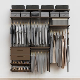 Decor Plus by Elfa 6' Closet with Solid Drawers
