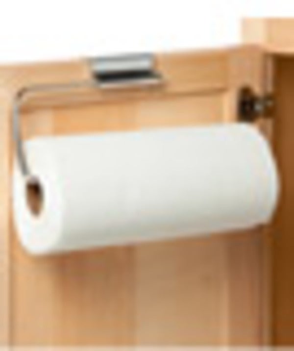 Over the cabinet door paper towel holder sale