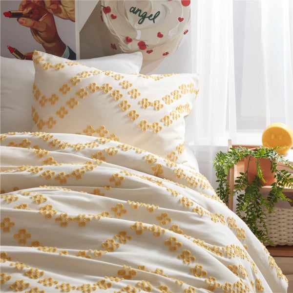 Dormify Layla Wavy Daisy Comforter and Sham Set The Container Store