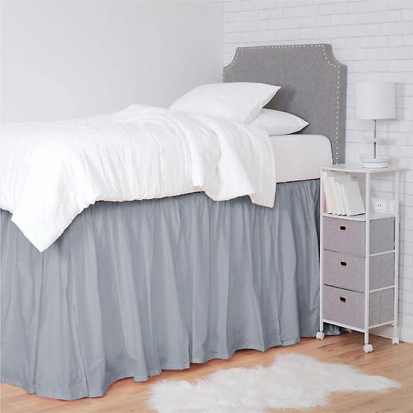 Dormify Jordyn Extra Long Dorm Bed Skirt The Container Store