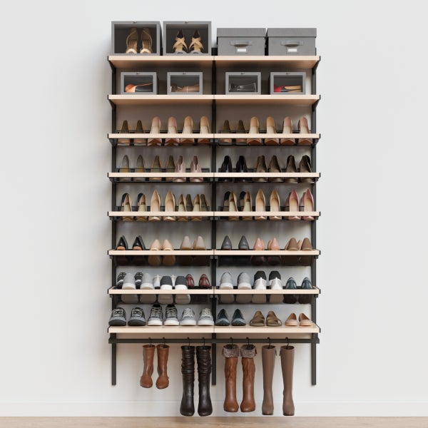 Decor Plus by Elfa 4' Shoe Wall The Container Store