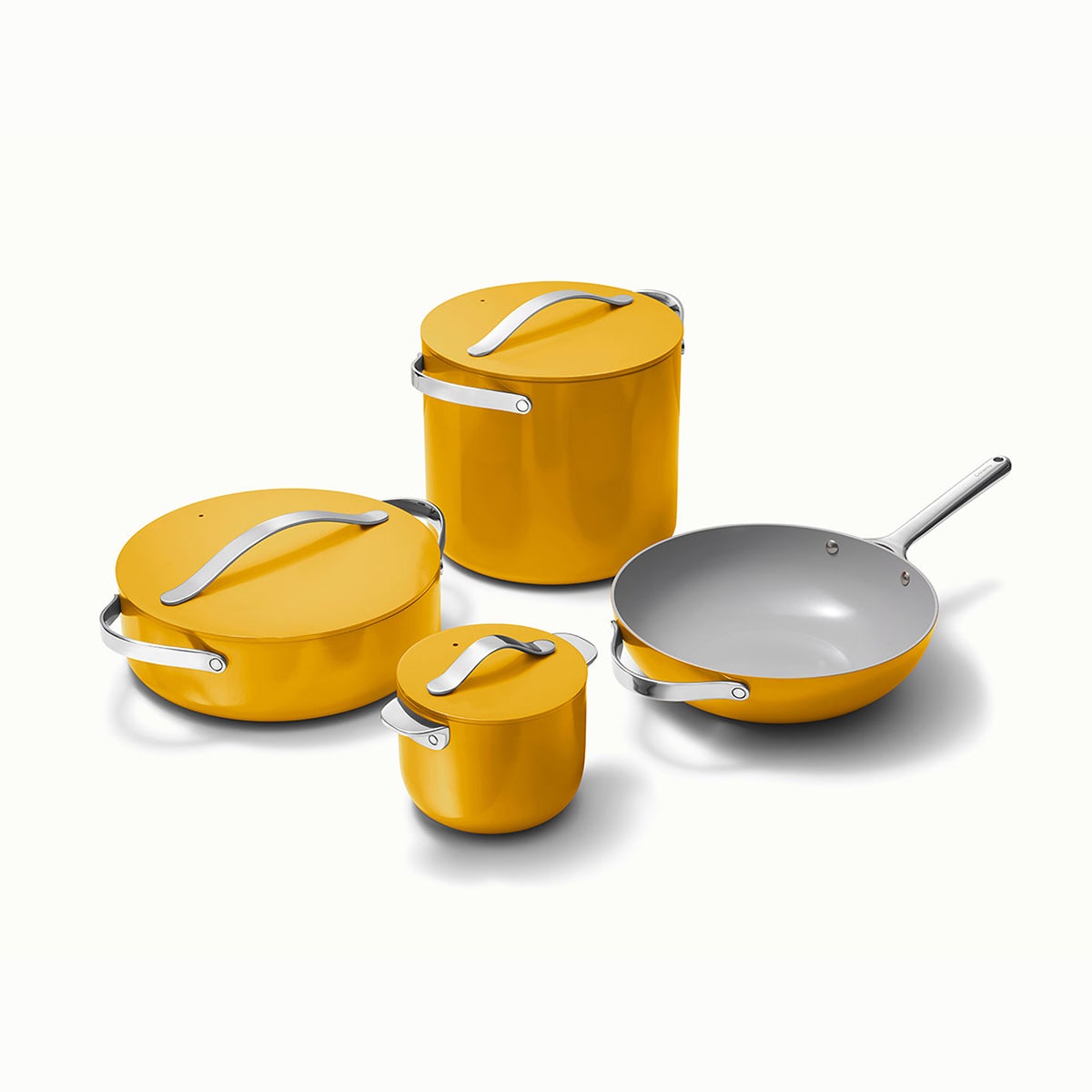 Caraway Home Cookware Set Plus Marigold Marigold Set of 8