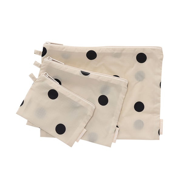 CALPAK Compakt Zippered Pouch Set of 3 The Container Store